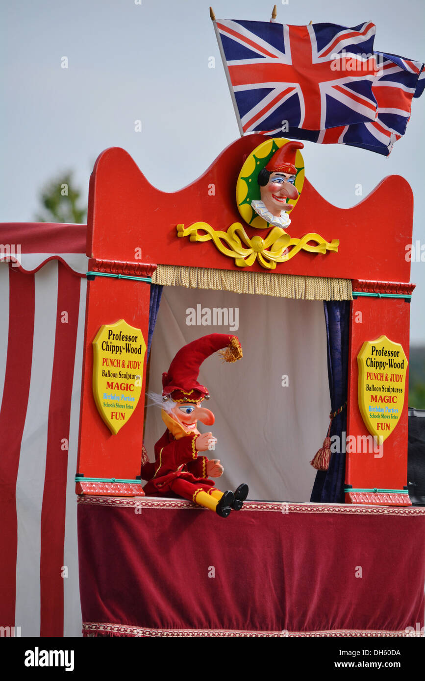 Punzone e Judyp uppet mostrano in inglese estate, Foto Stock