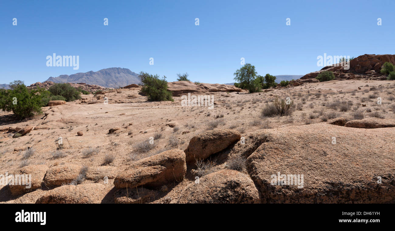 Area di rocce vicino i Sassi Dipinti di Tafraoute in Anti Atlas mountain range, Marocco, Africa del Nord Foto Stock