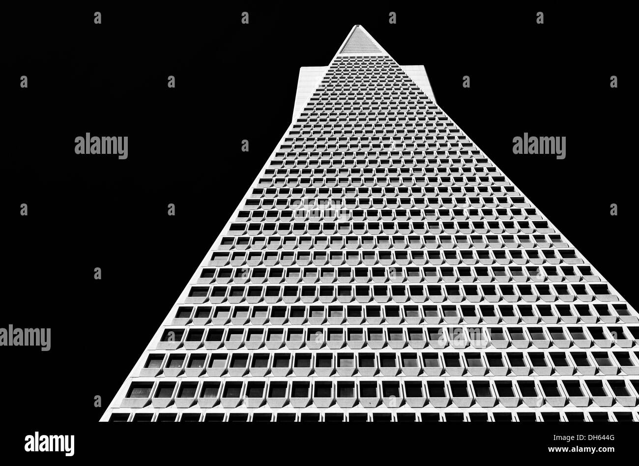 Piramide Transamerica grattacielo e il Quartiere Finanziario di San Francisco, California, Stati Uniti d'America, USA, PublicGround Foto Stock