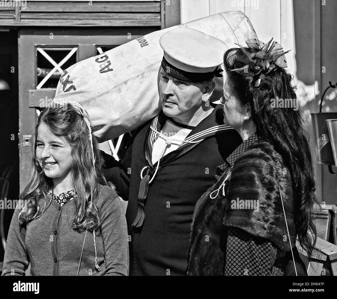 Quaranta. weekend Embsay Bolton Abbey Steam Railway Foto Stock