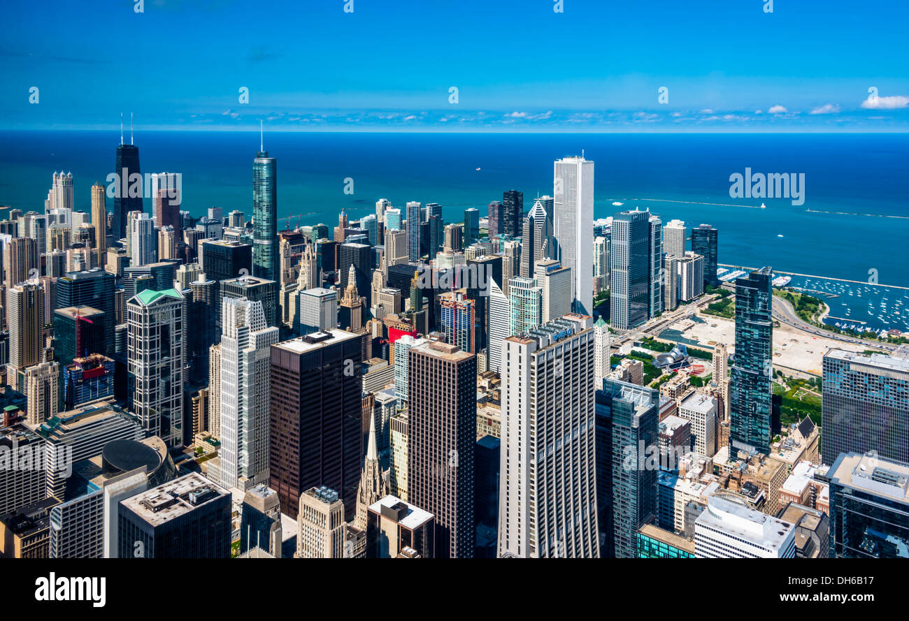 Il centro di Chicago Foto Stock