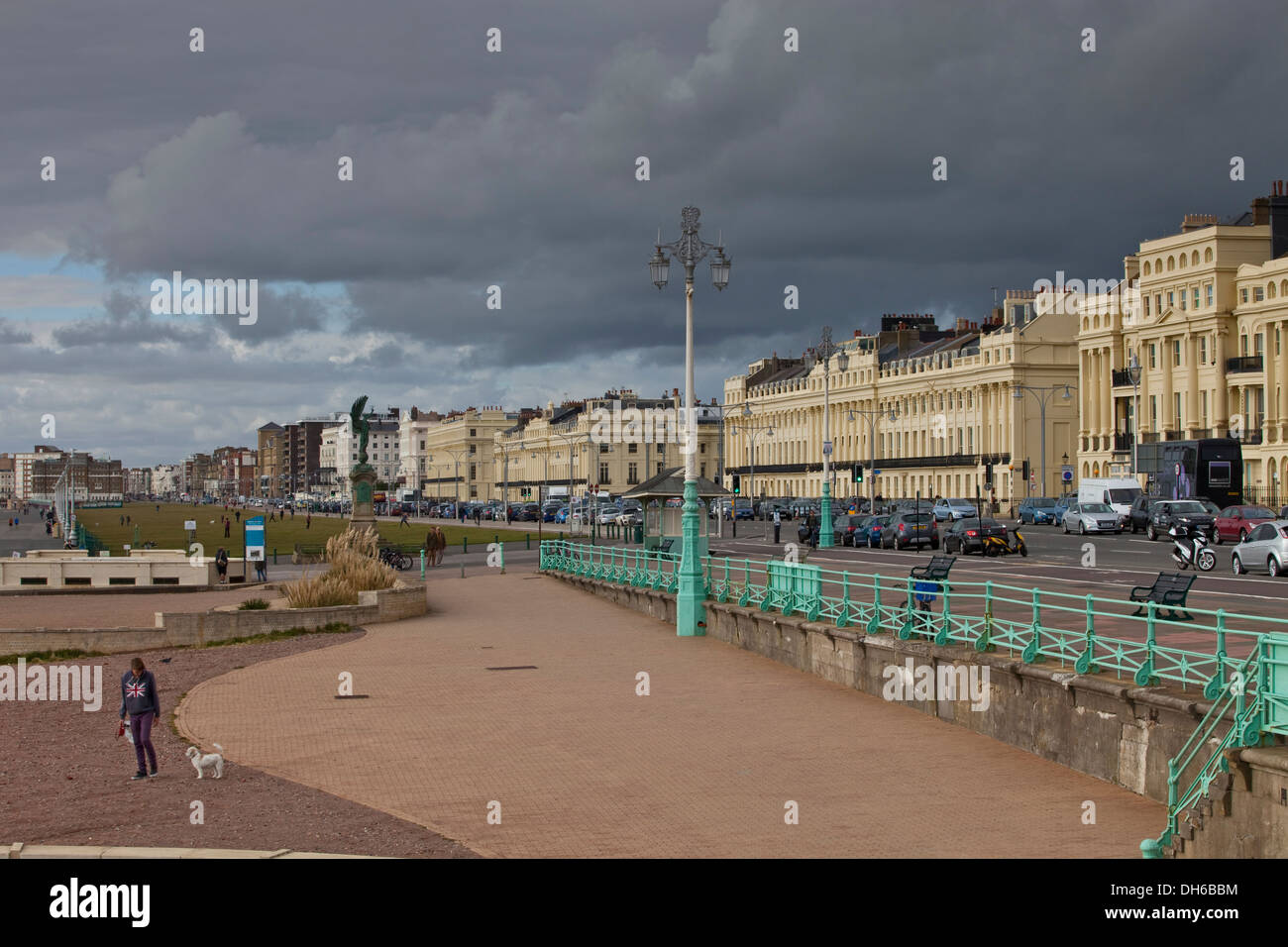 Brighton Seafront, Brighton, Sussex, Inghilterra Foto Stock