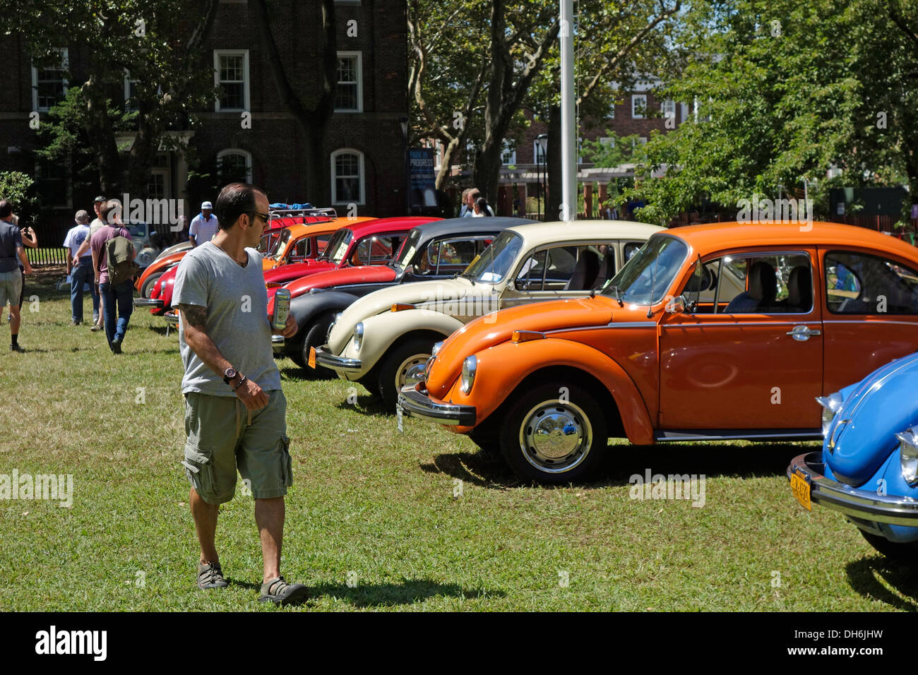Volkswagen inceppamento sulla Governors Island Foto Stock