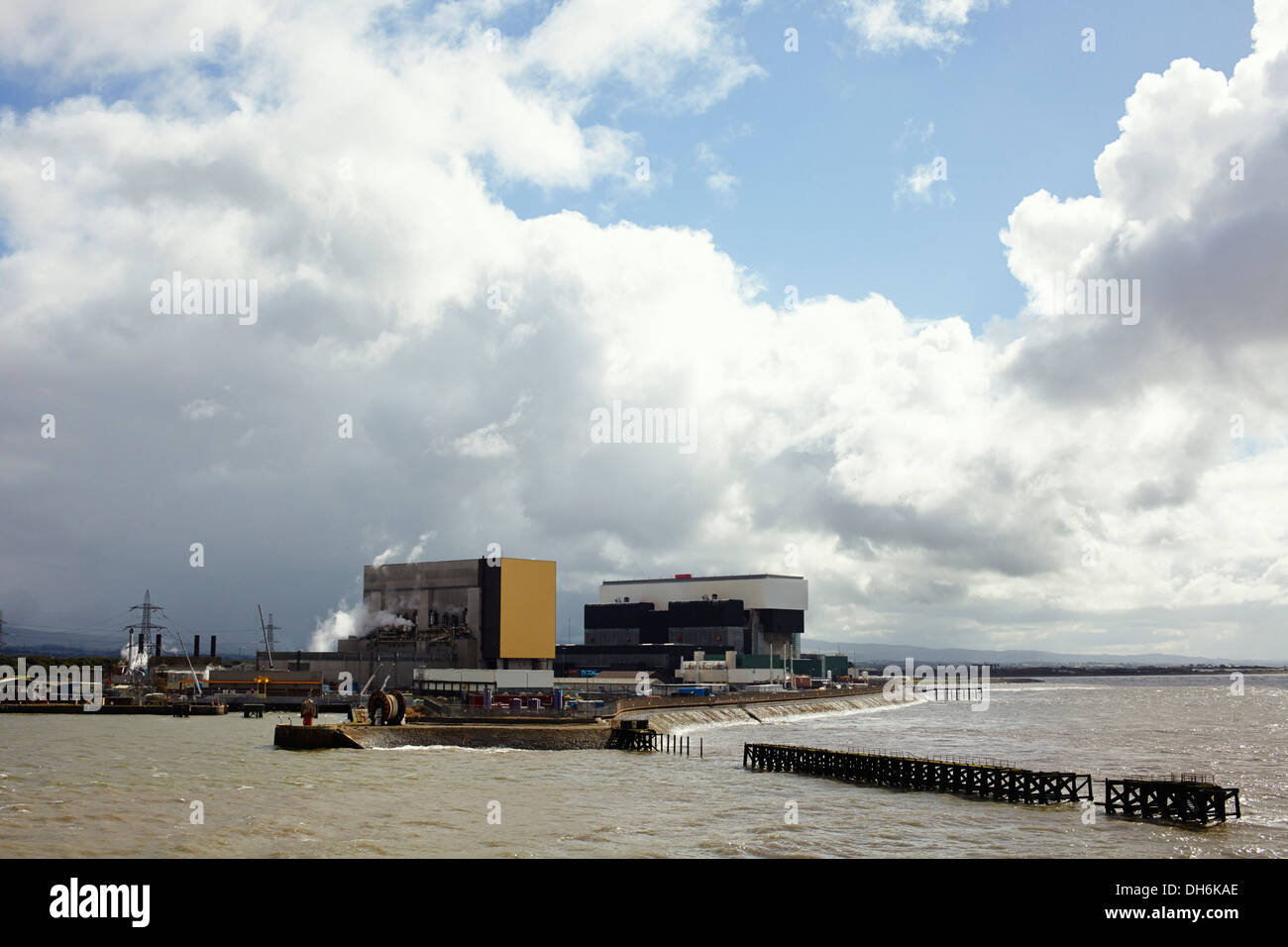 Centrale nucleare di Heysham power station, LANCASHIRE REGNO UNITO Foto Stock