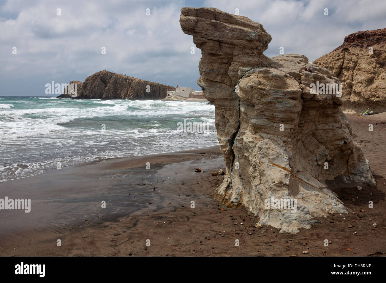 Litorale roccioso di Cabo de Gata-Níjar Parco naturale in Andalusia, Spagna Foto Stock
