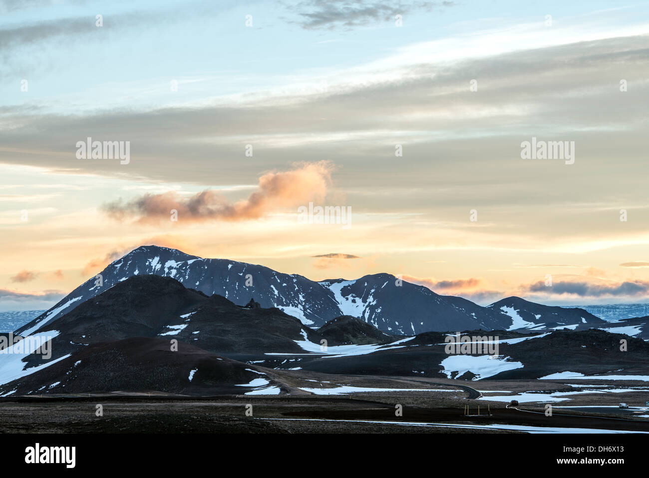 Montagne a Nord Islanda Foto Stock