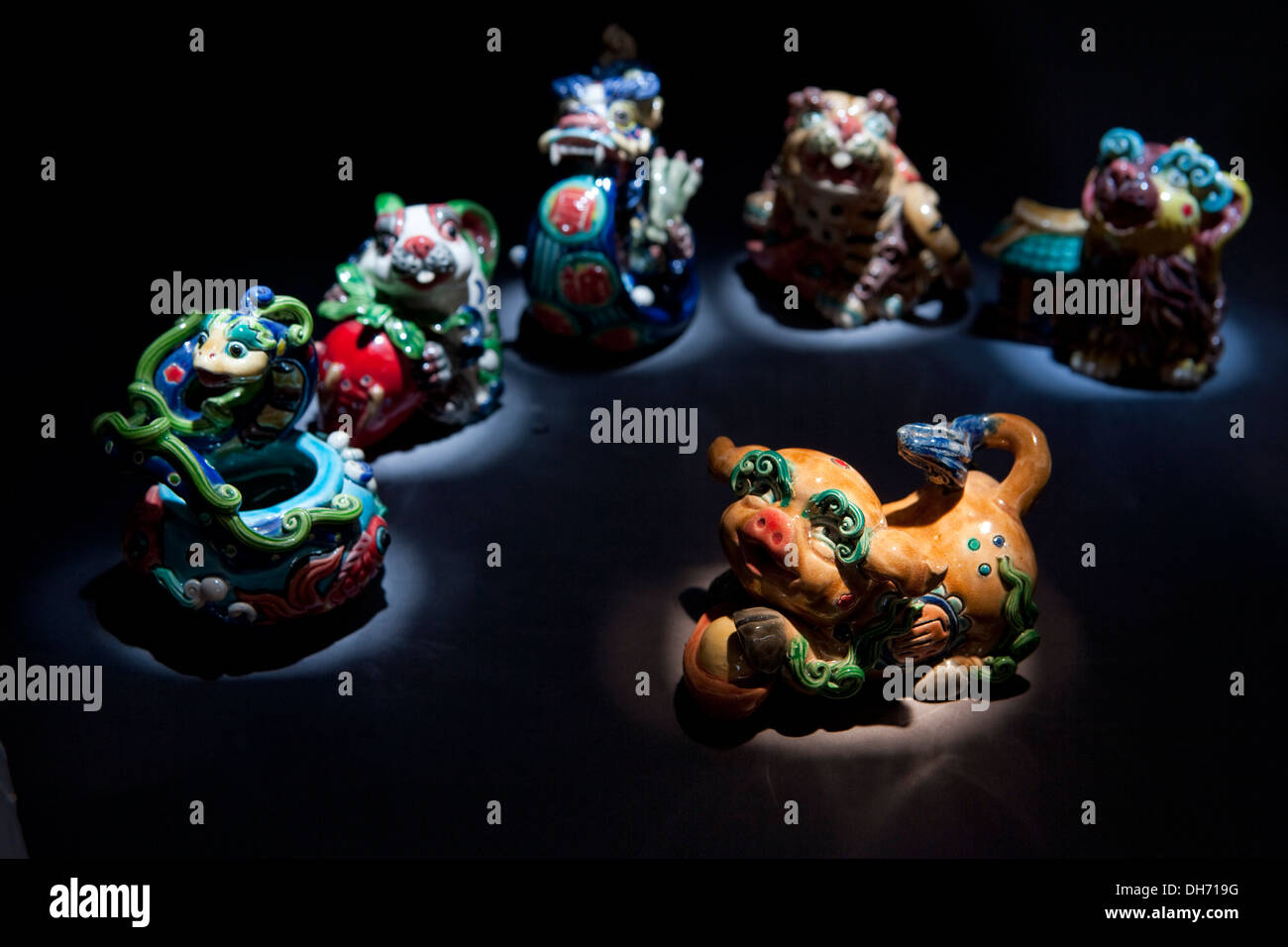 Scultura tradizionale cinese di segno zodiacale Foto Stock