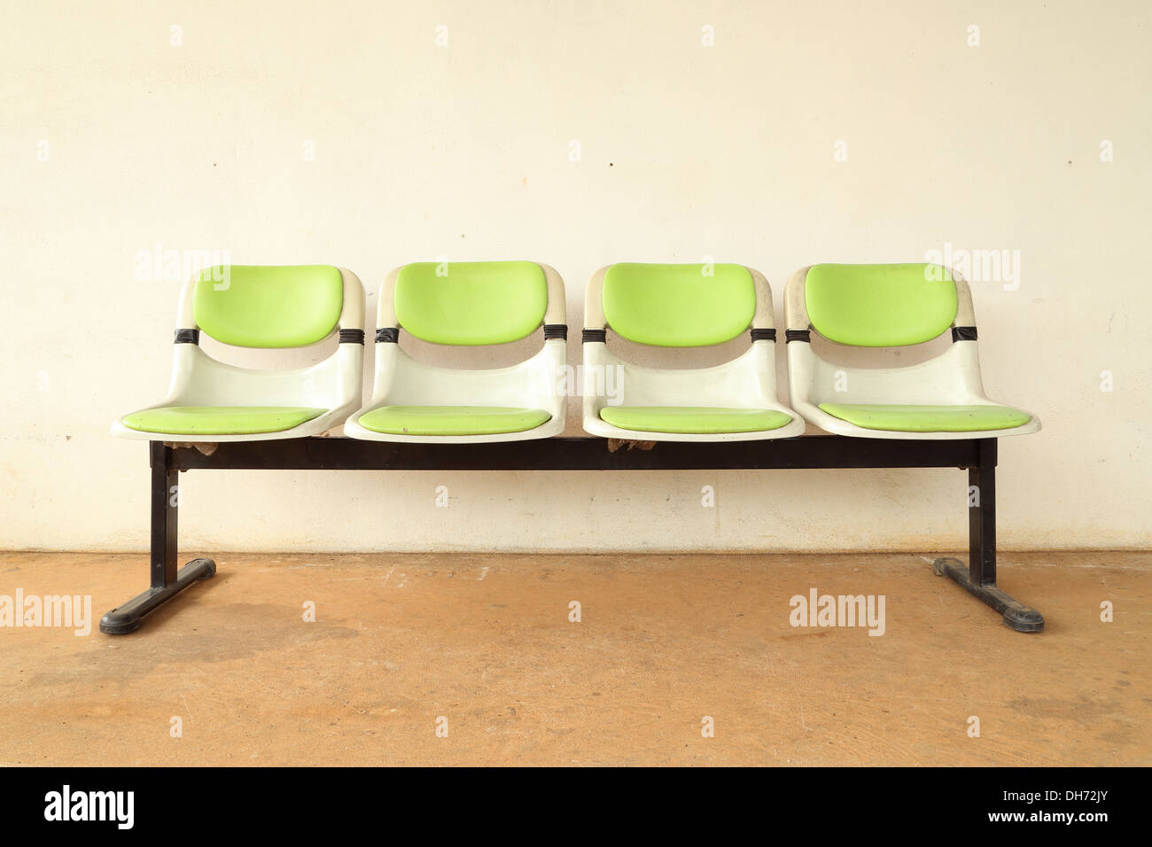 Verde quattro posti a sedere in una sedia Foto Stock