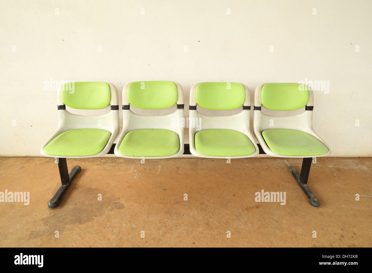Verde quattro posti a sedere in una sedia Foto Stock