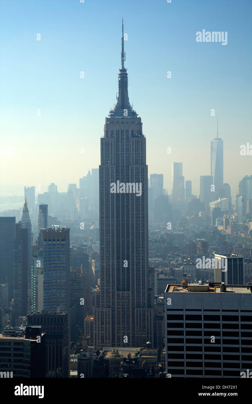 Empire State Building di New York City STATI UNITI D'AMERICA Foto Stock