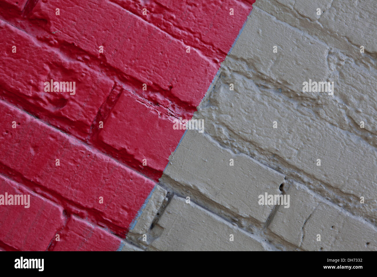 WASHINGTON - mattoni dipinto parete vicolo di Seattle. Foto Stock