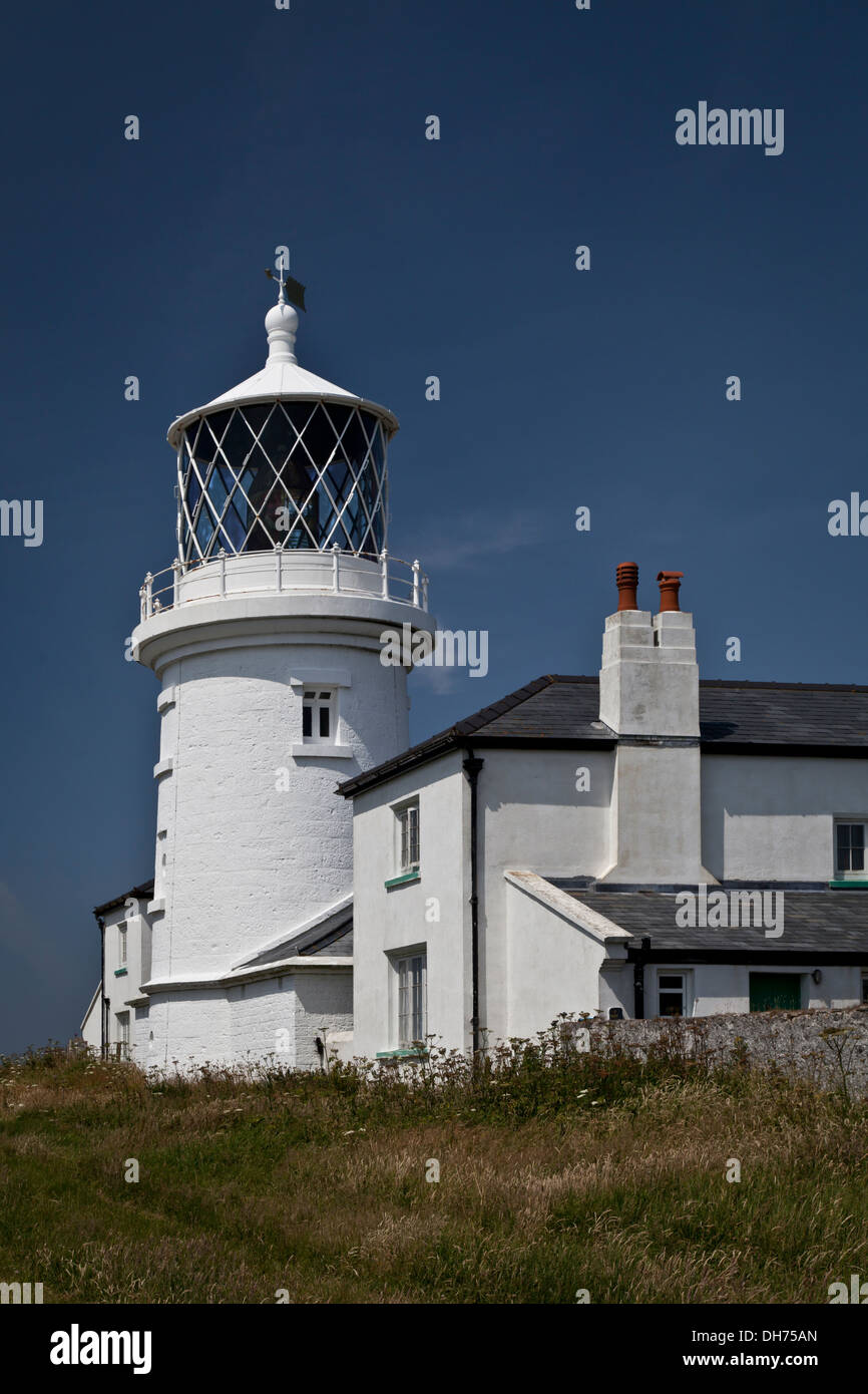 Faro di Caldey, Caldey Island. Foto Stock