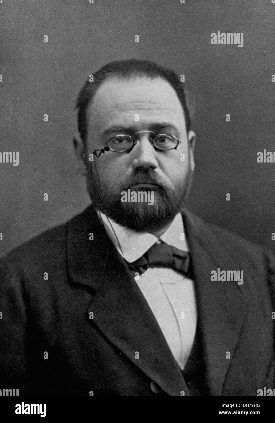 Emile Zola - Scrittore francese - ritratto fotografico Foto Stock