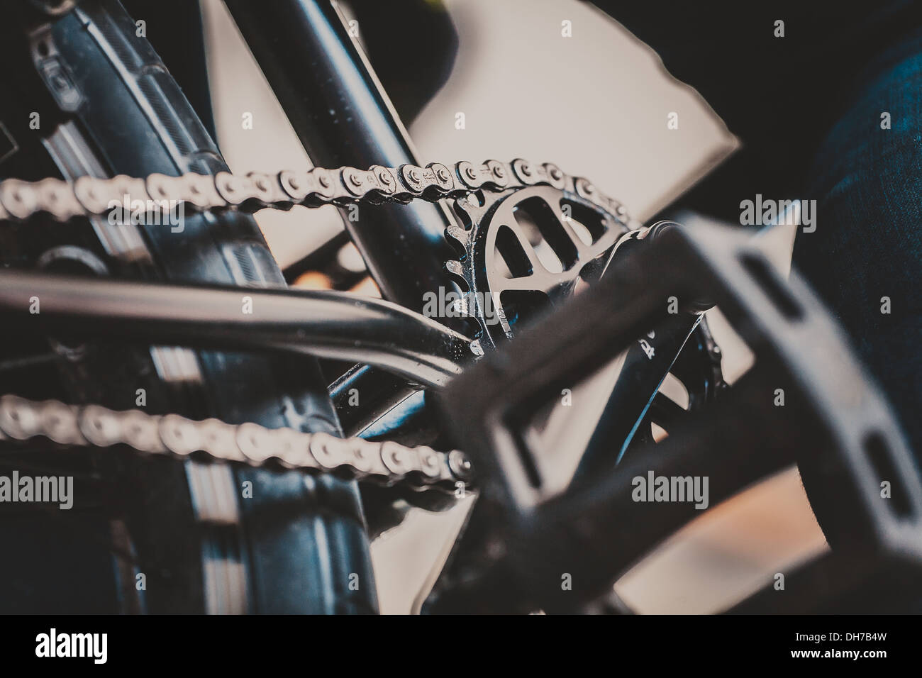 BMX fotografia di sfondo Foto Stock