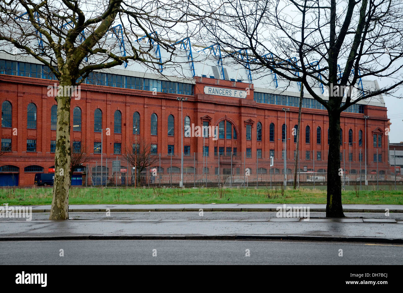 Esterno il Rangers Football Club - Ibrox Stadium Glasgow, Scozia - 16.03.12 Foto Stock