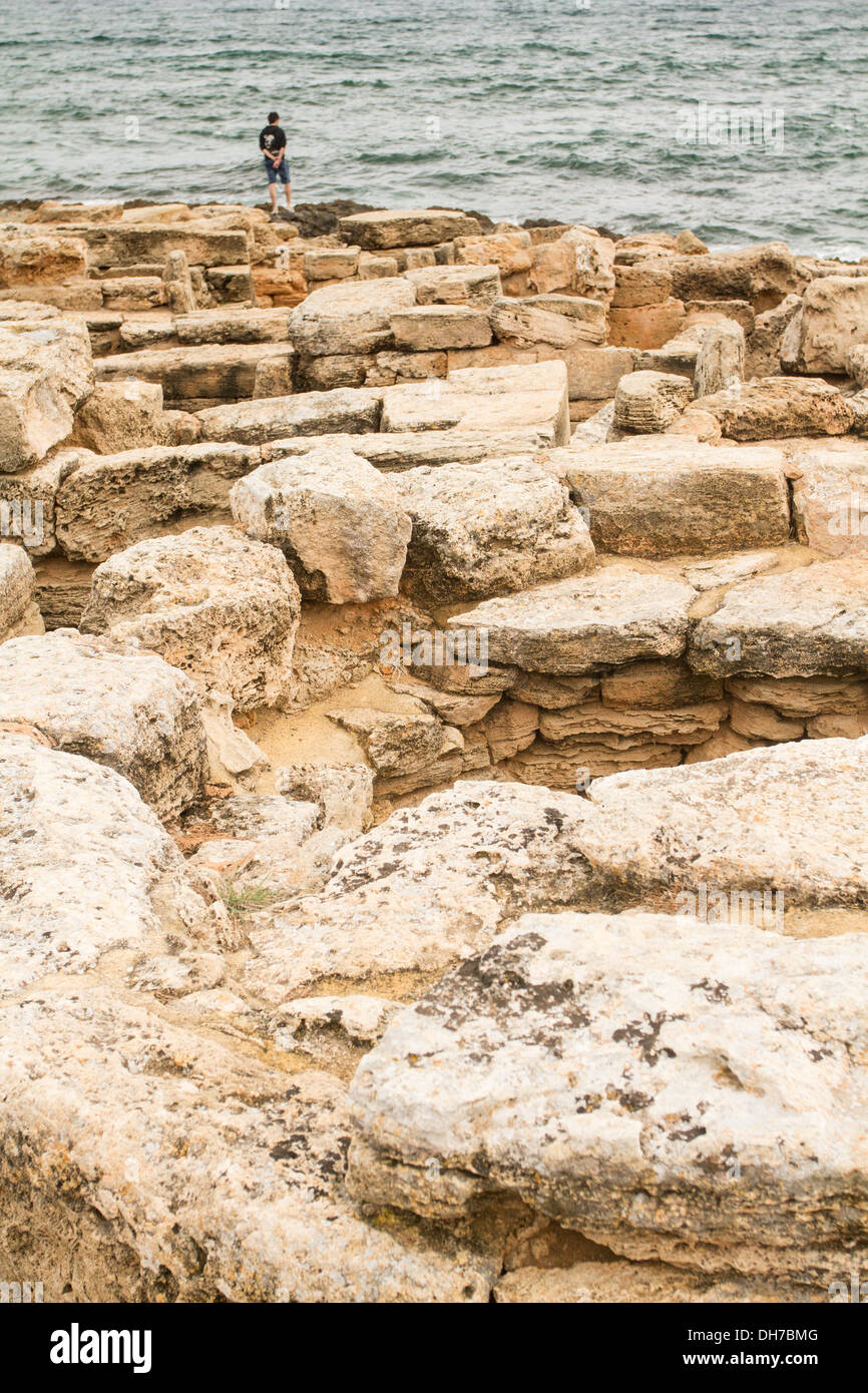 Le rovine di Can Picafort, Maiorca. Foto Stock