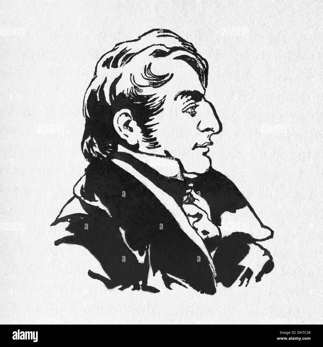 Joseph Mallord William Turner (1785-1851) era un romantico britannico, pittore paesaggista, l'acquerellista e printmaker. Foto Stock
