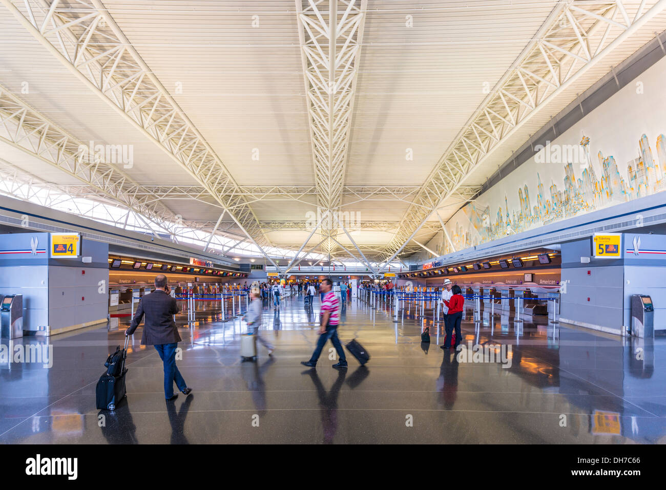 JFK Airport ticket terminale nella città di New York. Foto Stock