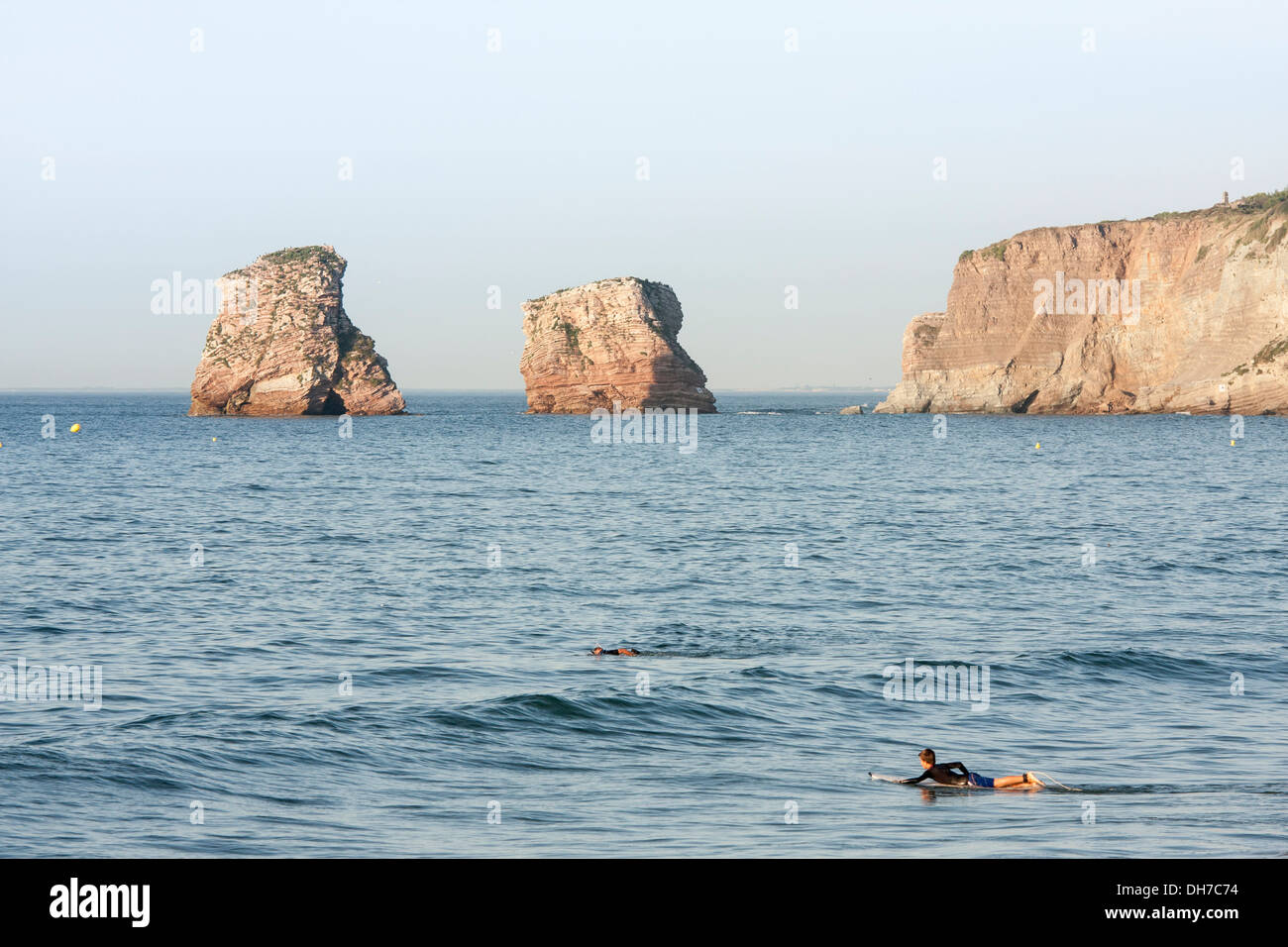 Scogli gemelli a Hendaye, Paesi Baschi Foto Stock