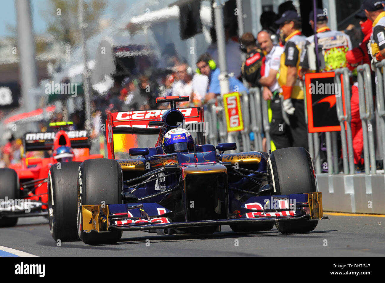 Jean-Eric Vergne n mula One Grand Prix - gara di Melbourne - 16.03.12 Foto Stock