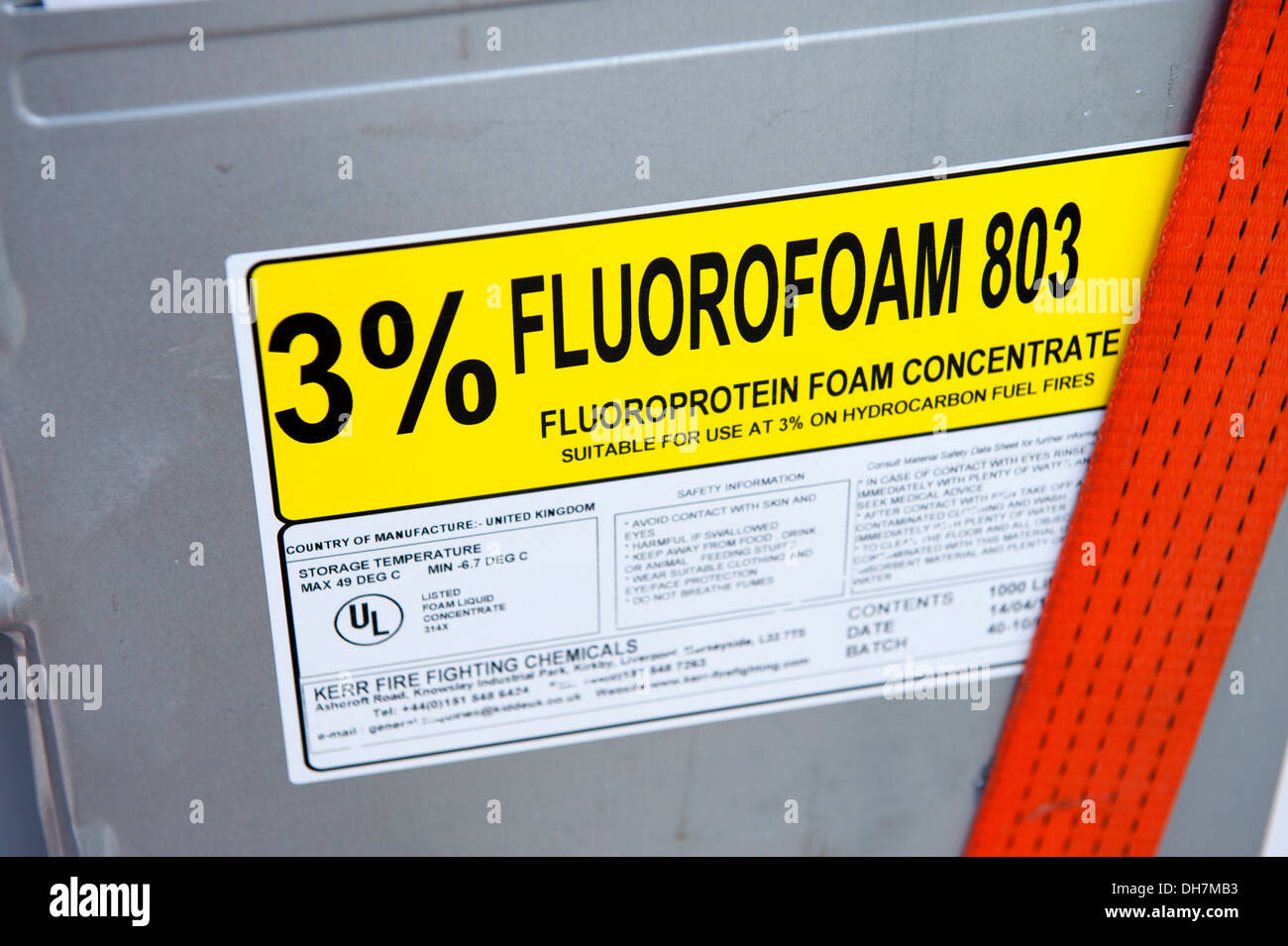 Fire rinfusa IBC di concentrato di schiuma Flurofoam 803 Foto Stock