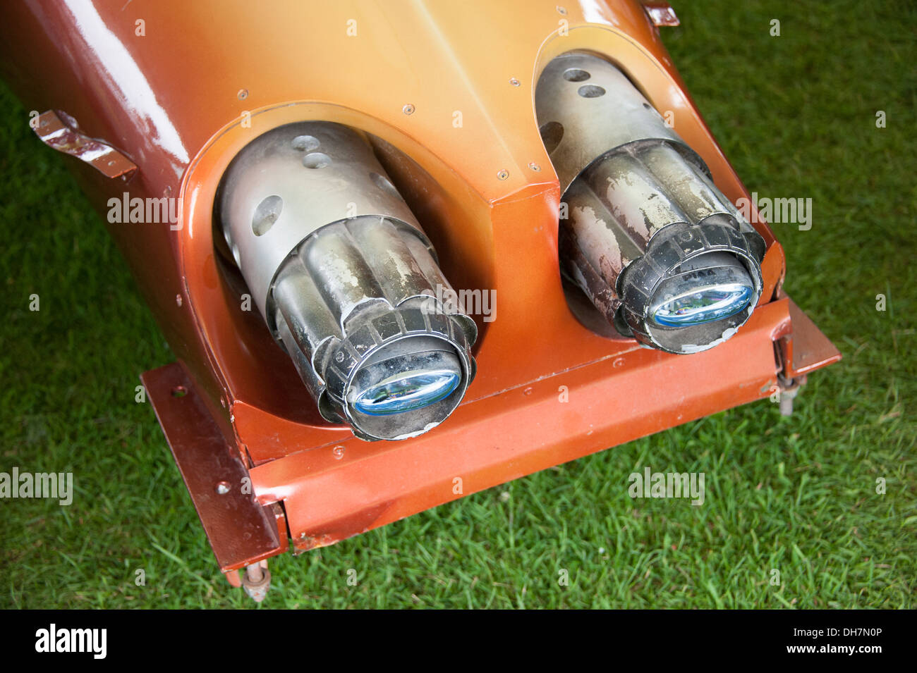 Razzi scarico auto Jet motore di bocche di fuoco di uscita Foto Stock