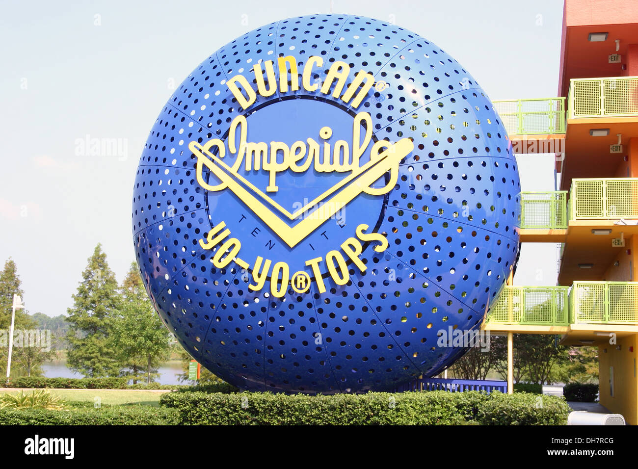 Giant Yo-Yo al Pop Century Resort, Disney World Florida. Foto Stock