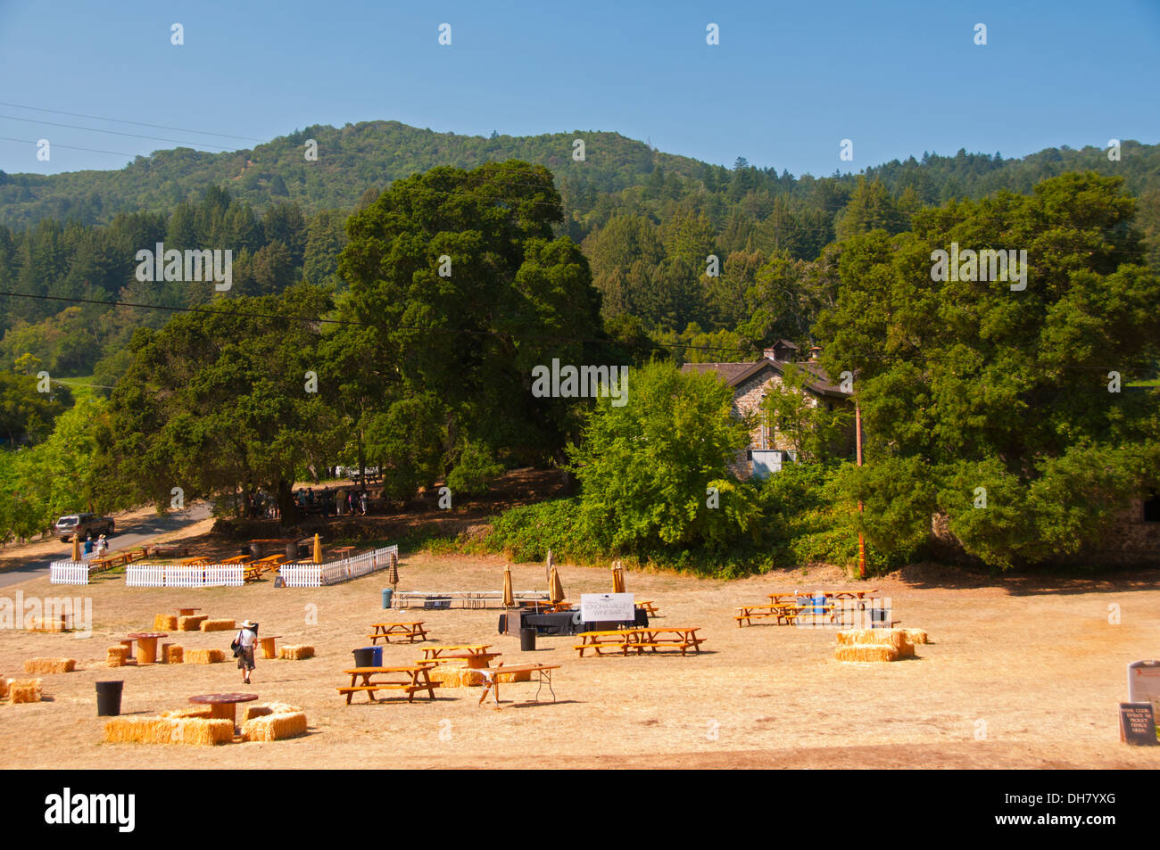 Jack London State Historic Park come si vede dall'area di parcheggio, Glen Ellen, California Foto Stock