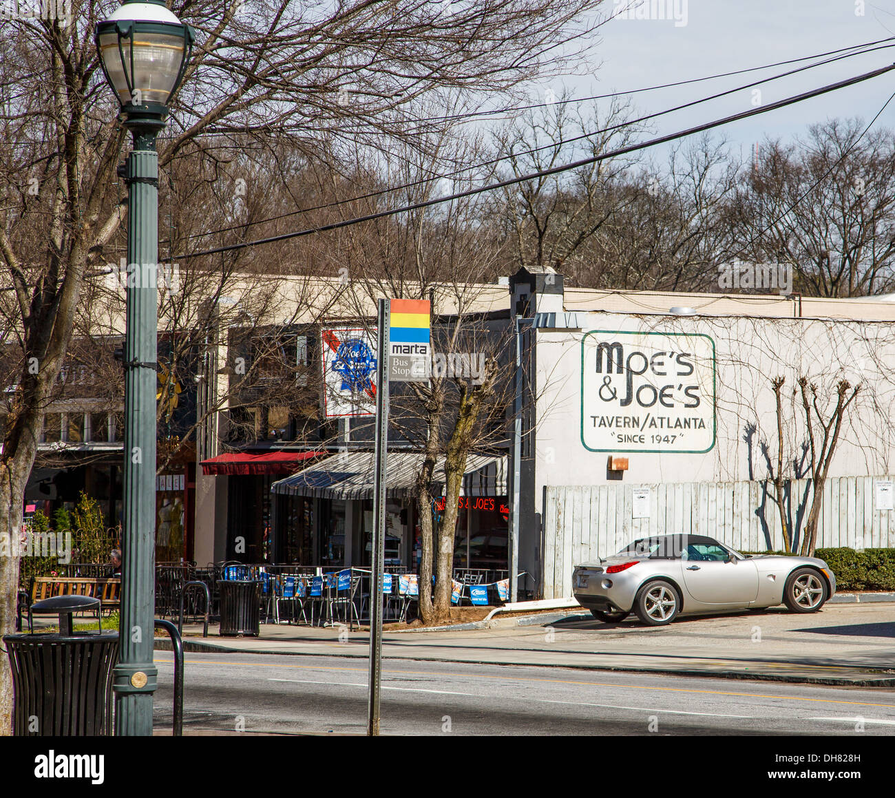 Moes e Joes Taverna della Virginia-Highlands area di Atlanta Foto Stock