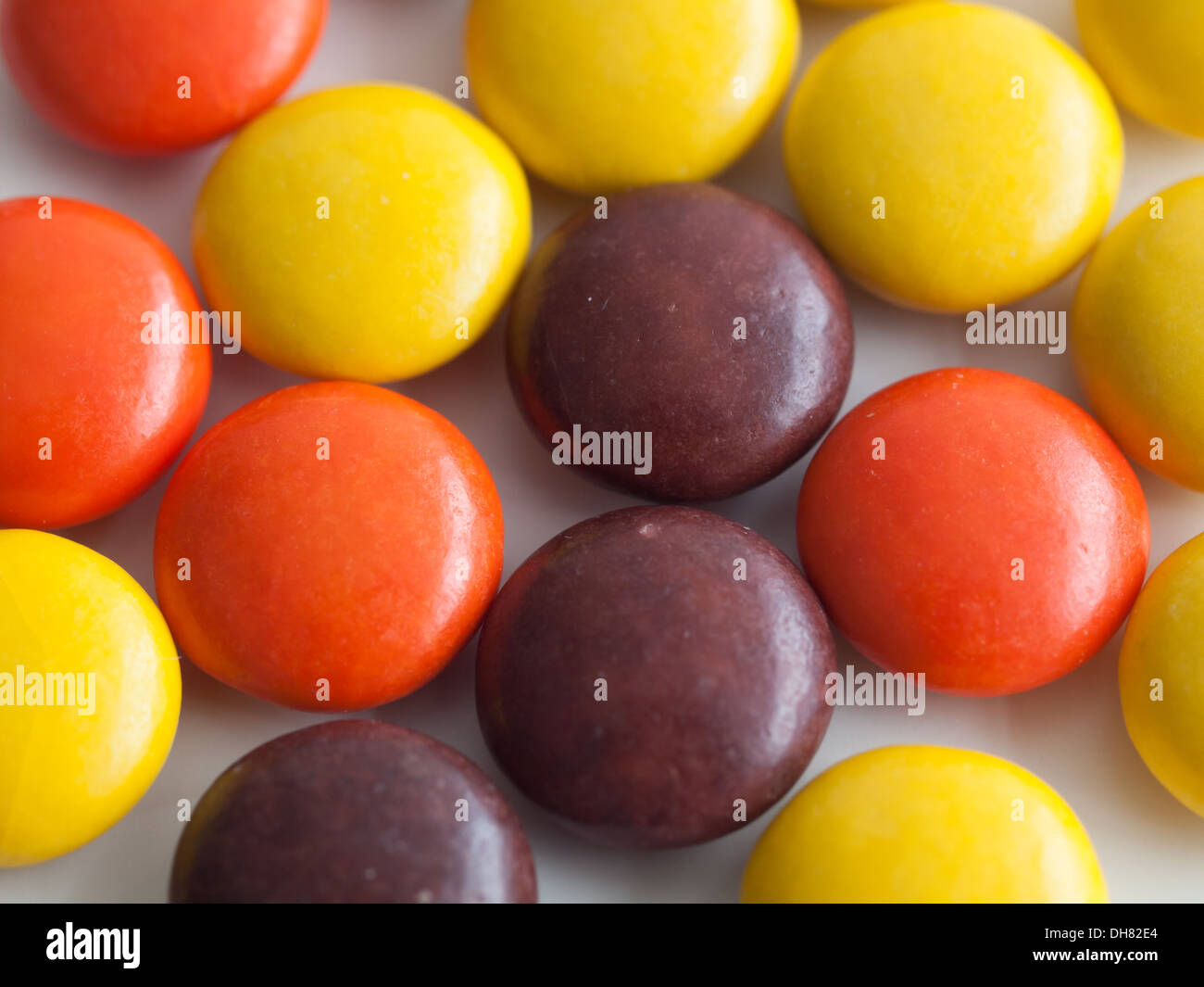 Un close-up di Reese's pezzi burro di arachidi candy, fabbricato da Hershey Company. Foto Stock