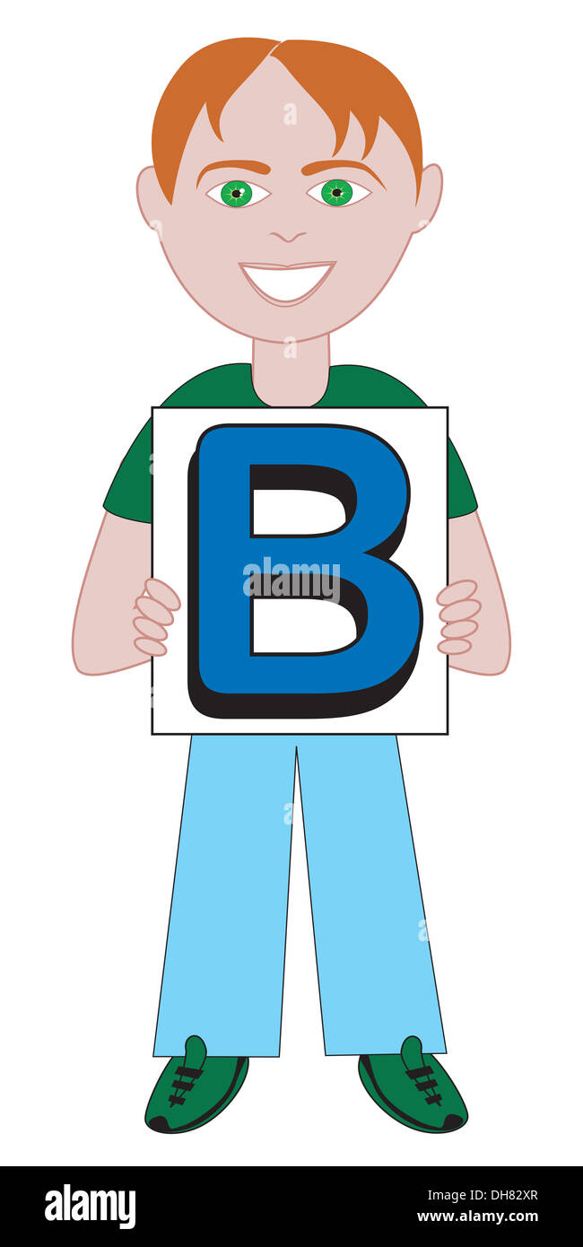 Alfabeto bambini disponibile come un vettore o illustrazione Raster Foto Stock