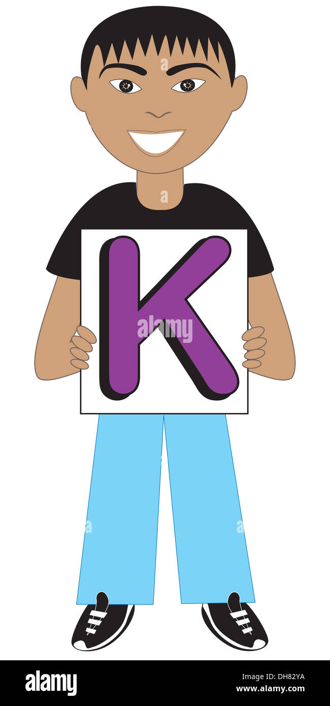 Alfabeto bambini disponibile come un vettore o illustrazione Raster Foto Stock