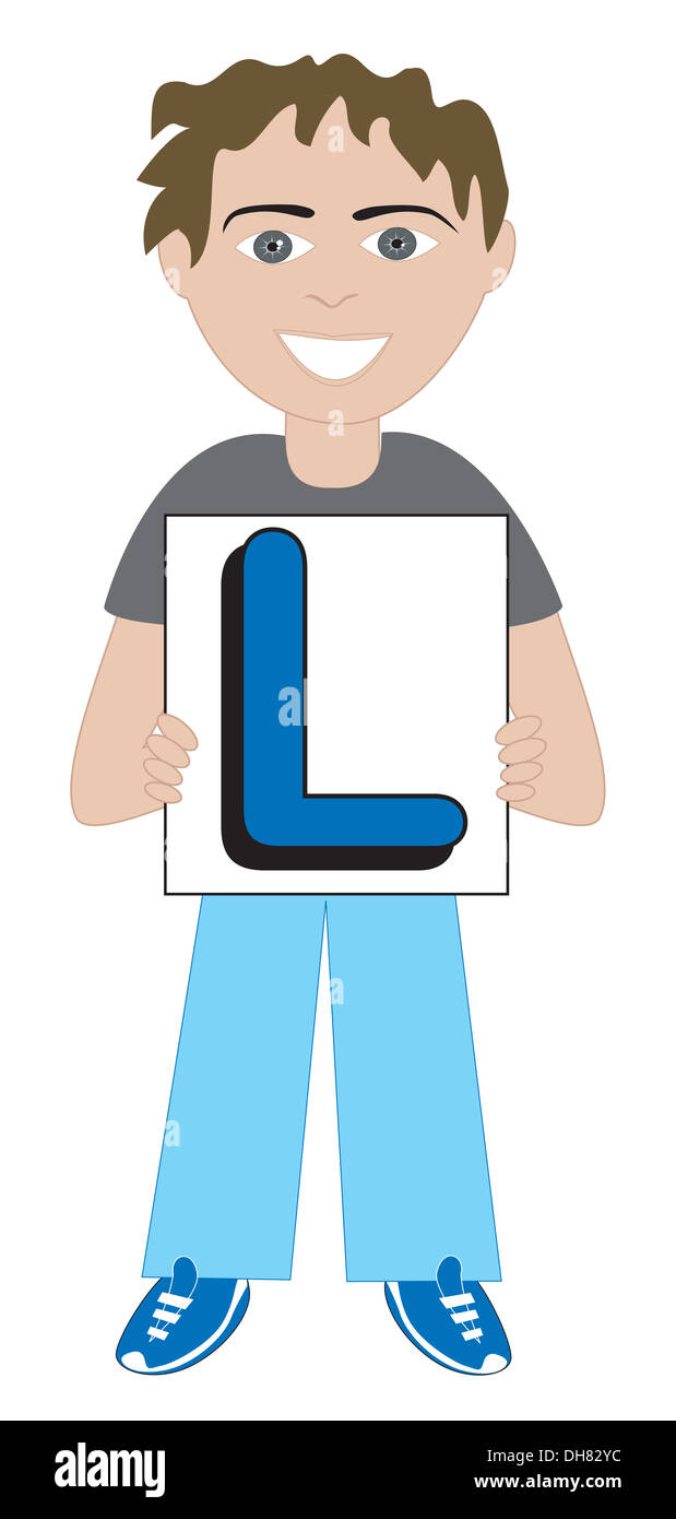 Alfabeto bambini disponibile come un vettore o illustrazione Raster Foto Stock