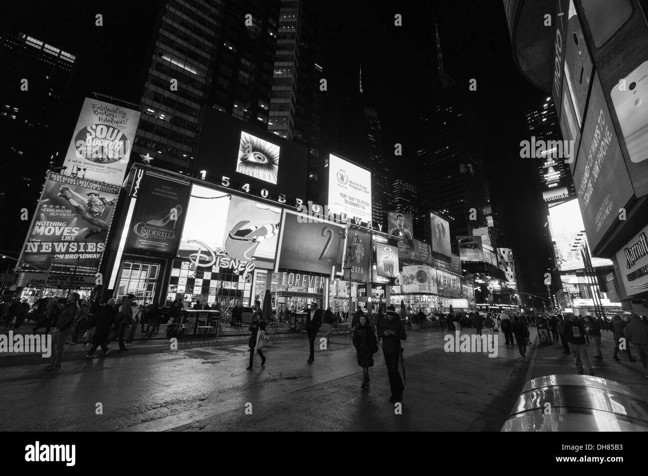 Times Square di New York City, Stati Uniti d'America. Foto Stock