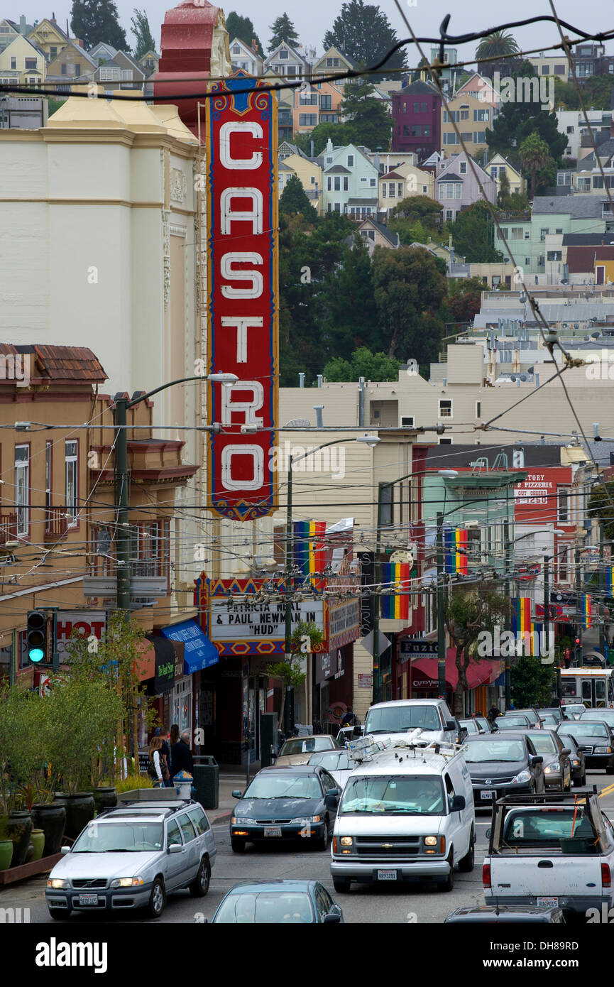 Scena di strada, Castro, San Francisco, California, Stati Uniti d'America Foto Stock