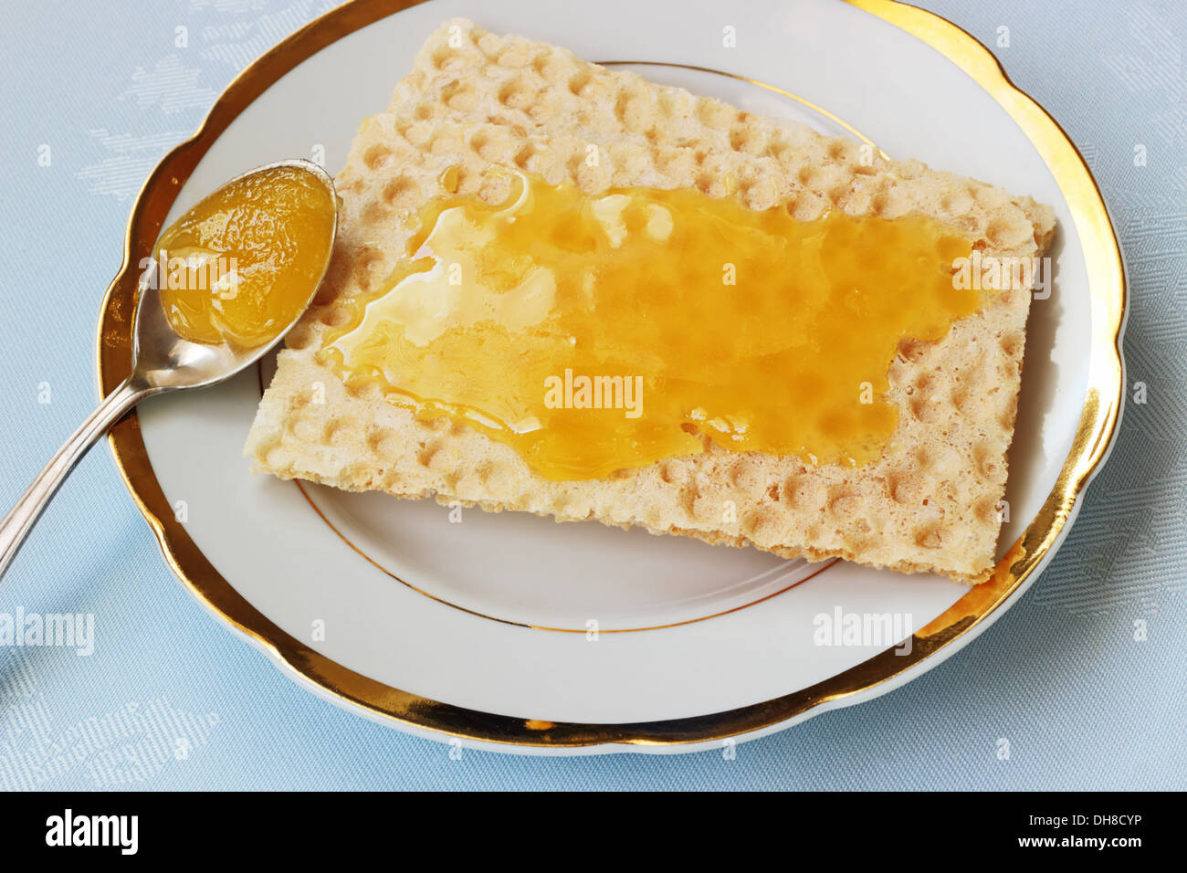 Pane e miele Foto Stock