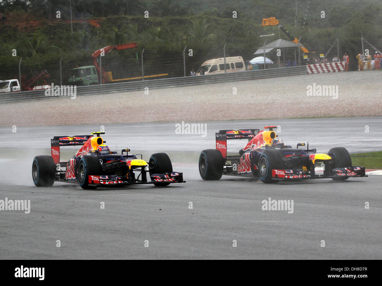 Atmosfera di mula malese One Grand Prix sul circuito di Sepang - Gara di Kuala Lumpur in Malesia - 25.03.12 Foto Stock