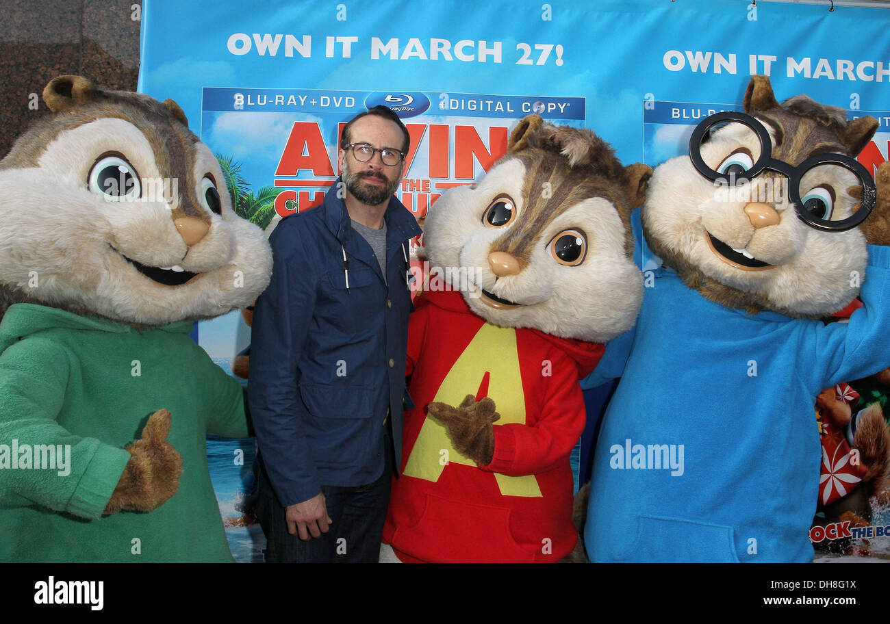 Jason Lee Twentieth Century Fox Home Entertainment "Alvin e scoiattoli: Chipwrecked' Blu-ray e DVD Release Party a Foto Stock