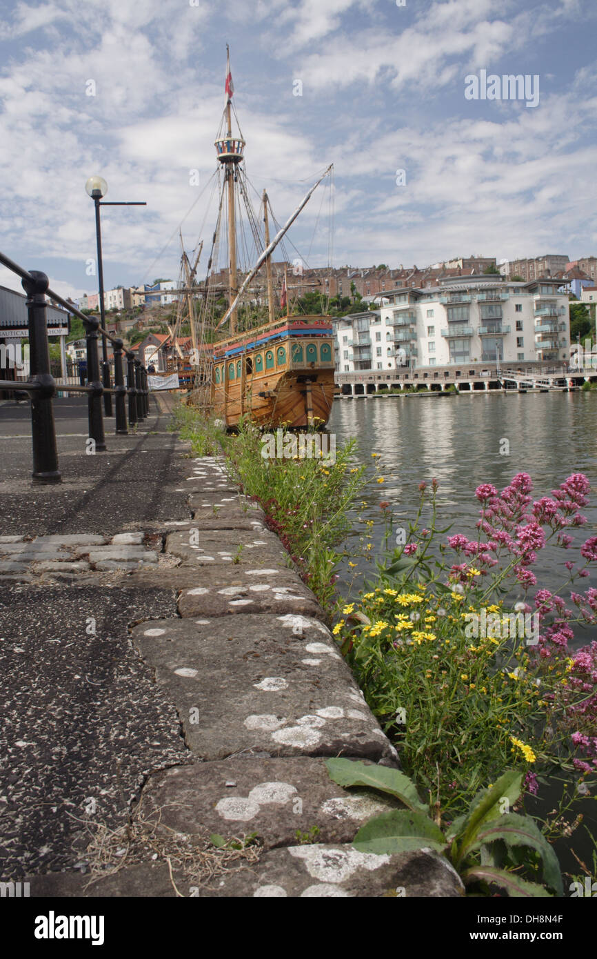 Matteo, ancorate a Bristol Floating Harbour Foto Stock