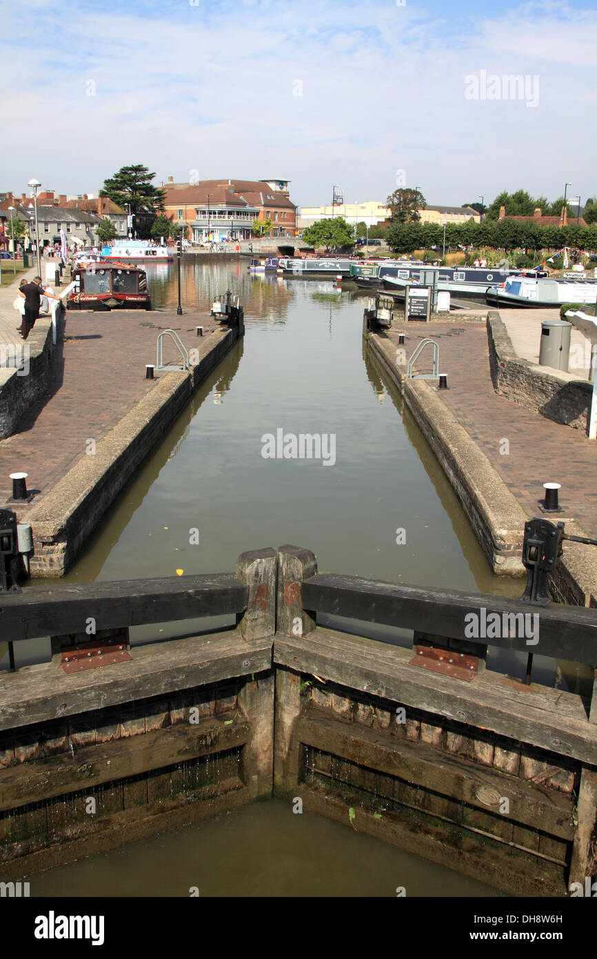 Stratford upon Avon Canal Foto Stock