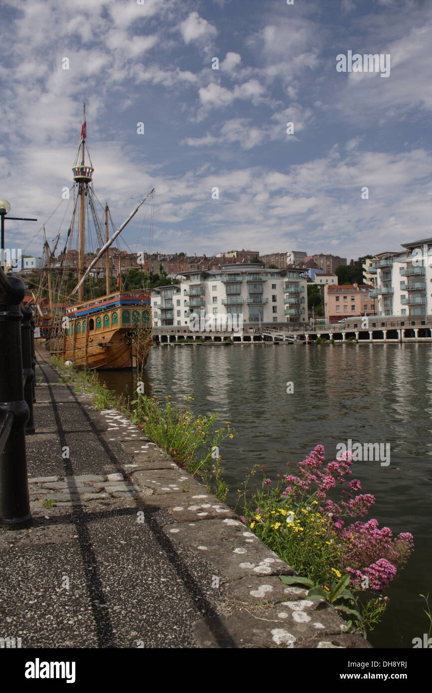 Matteo, ancorate a Bristol Floating Harbour Foto Stock