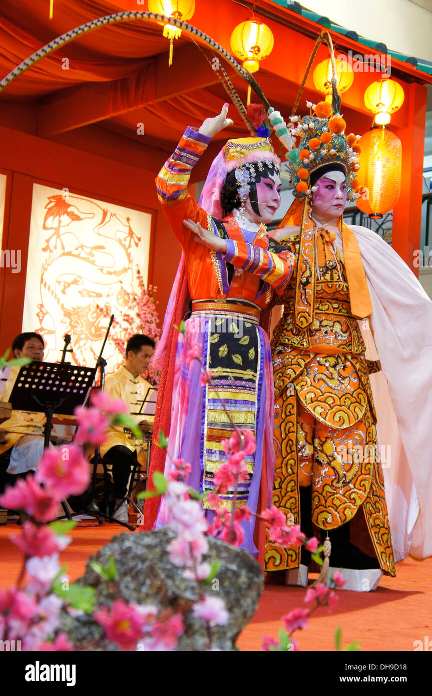 Il cinese soap opera show in Malaysia Foto Stock