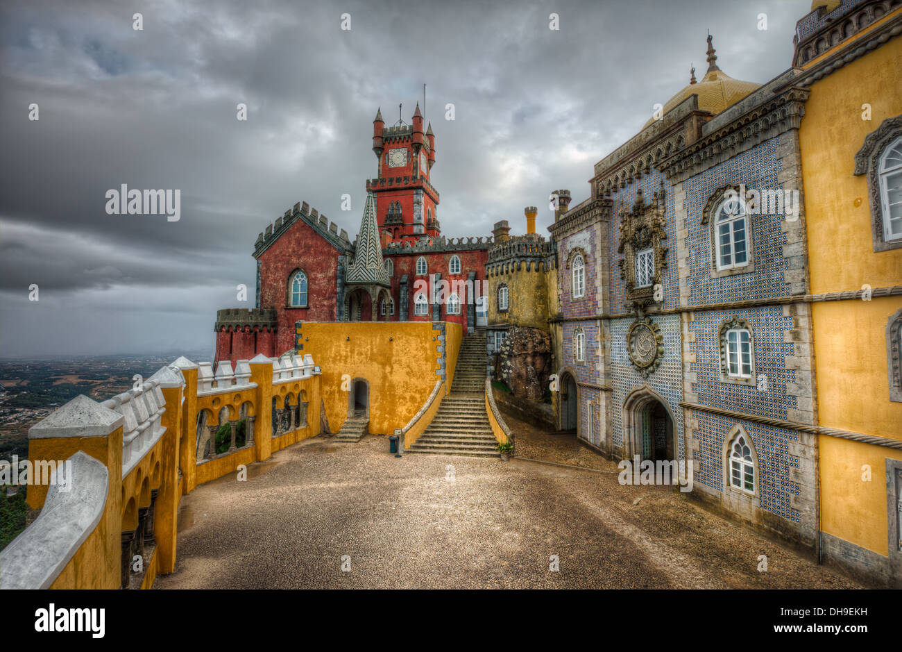 Pena palace - il cantiere di archi Foto Stock