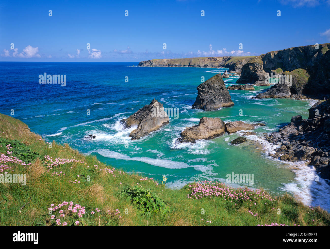 Tregurrian, Cornwall, Inghilterra, Regno Unito. Foto Stock
