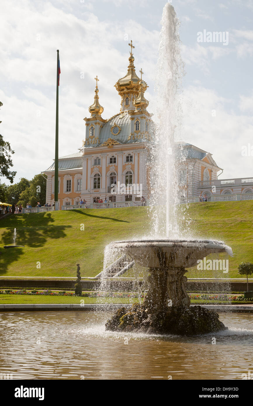 Peterhof Estate Palazzo San Pietroburgo Russia (Russo Versailles) Foto Stock