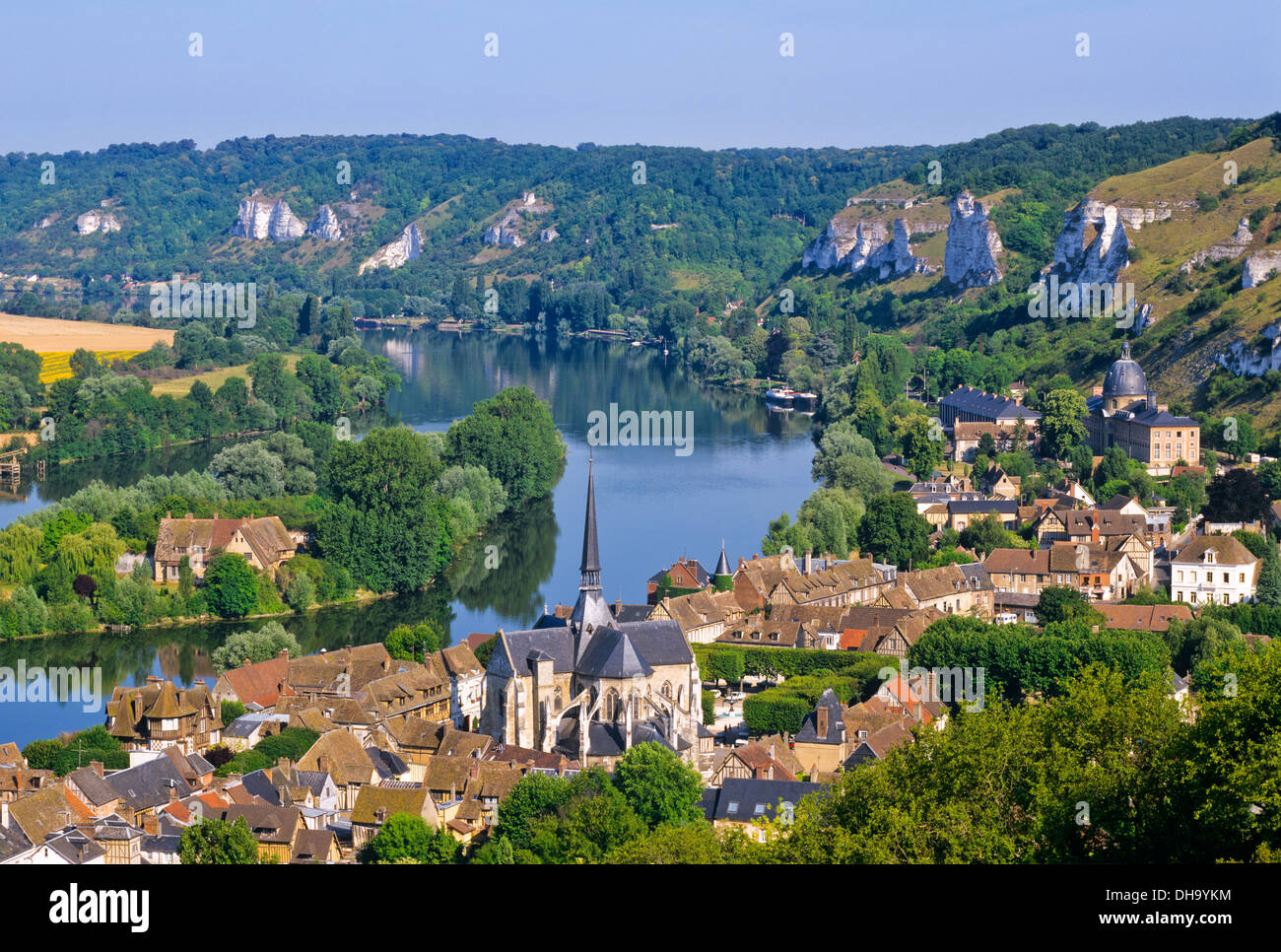 Les Andelys, Normandia, Francia. Foto Stock