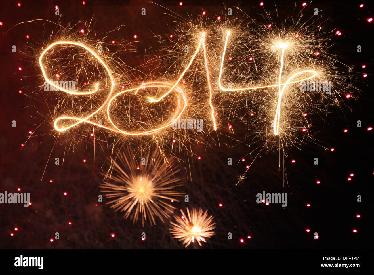 Felice anno nuovo - 2014 Foto Stock