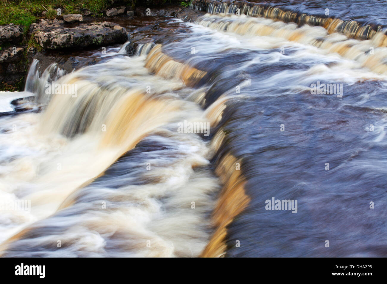 Cascata a Hull in pentola Beck Horton in Ribblesdale Yorkshire Dales Inghilterra Foto Stock