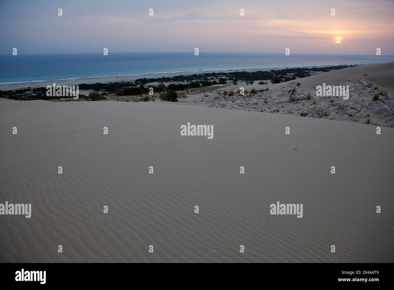 Patara la spiaggia più lunga nel Mediterraneo con 26 km di lunghezza della Turchia Foto Stock