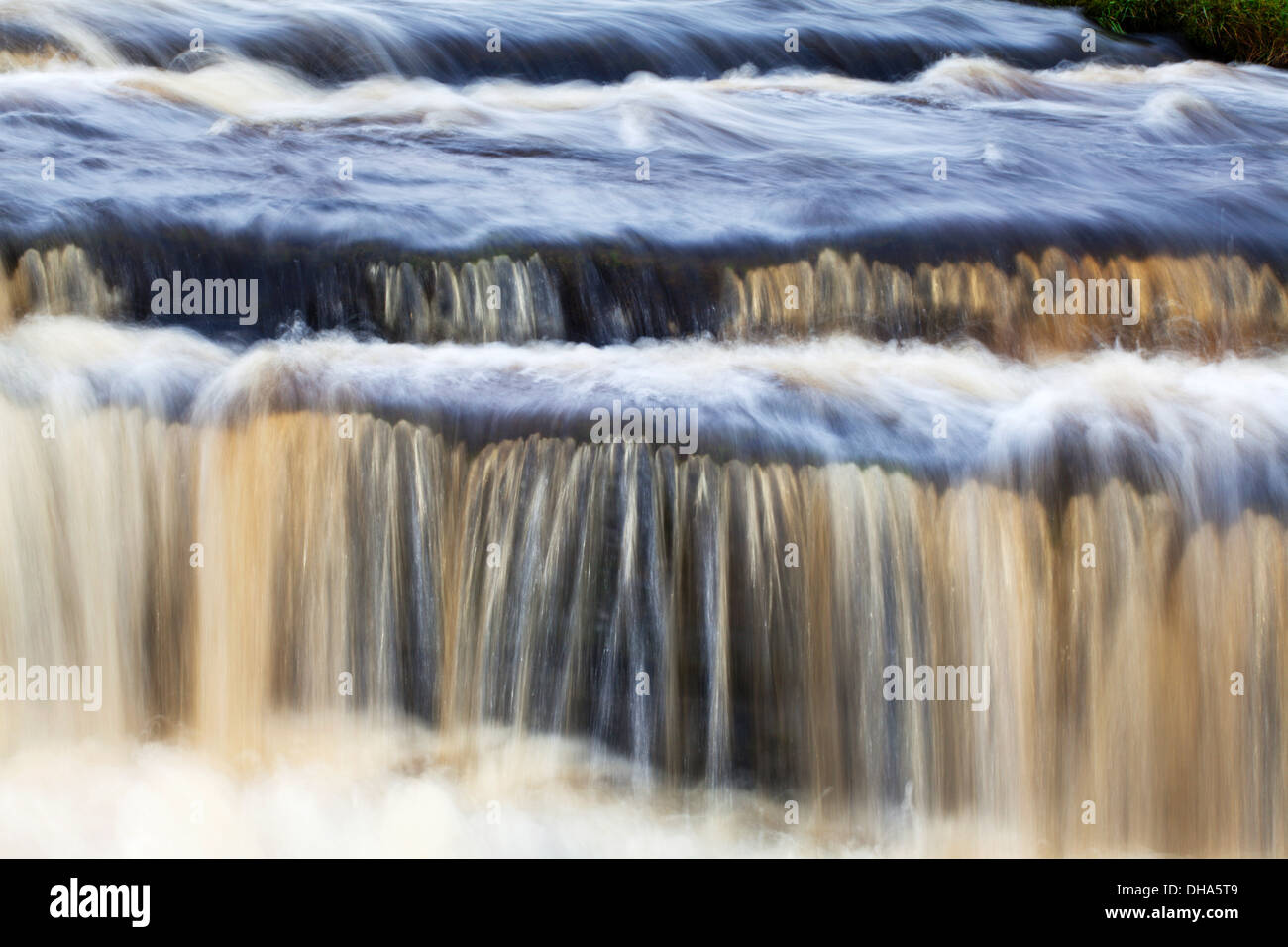 Cascata a Hull in pentola Beck Horton in Ribblesdale Yorkshire Dales Inghilterra Foto Stock